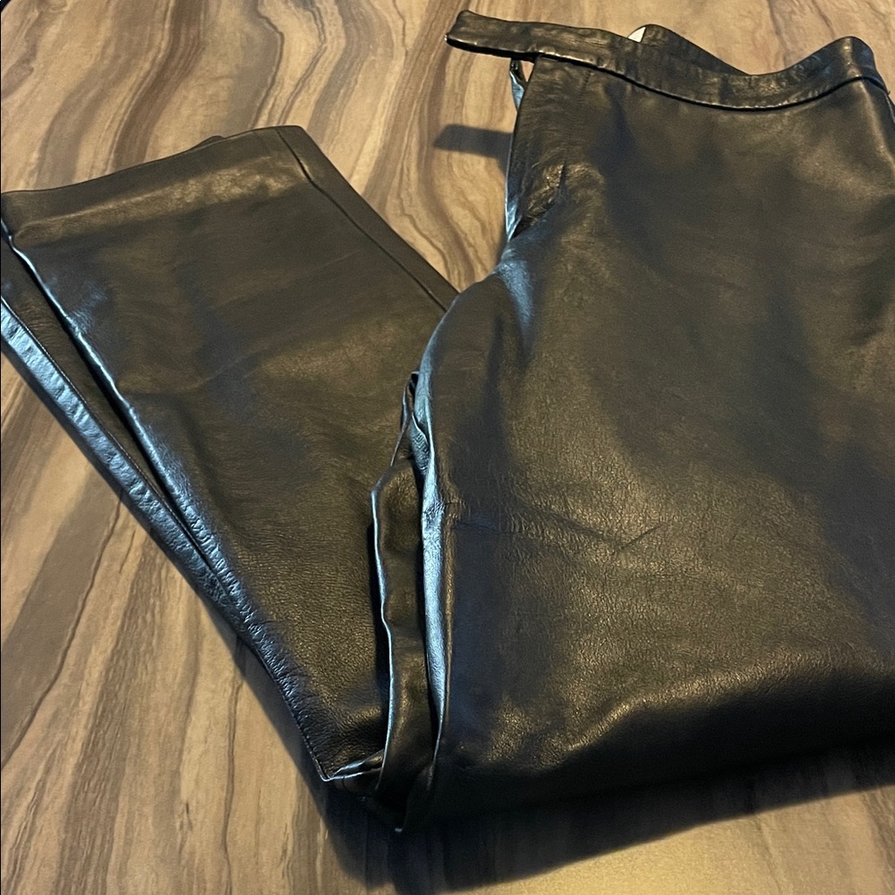 Bagatelle Black Leather Trousers